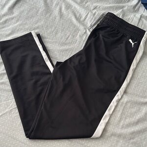 Puma Black Pants with White Accents